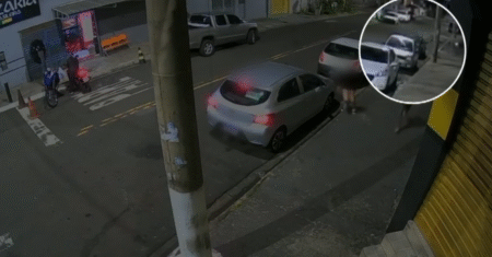 Câmera registra adolescente pedindo socorro após amiga ser baleada em assalto em Hortolândia