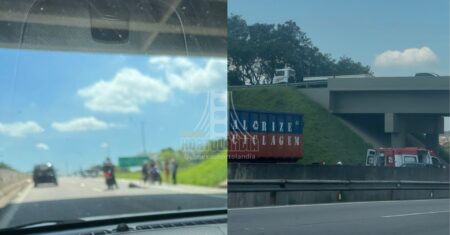 Atropelamento na SP-101 em Hortolândia: Vítima é socorrida perto da EMS