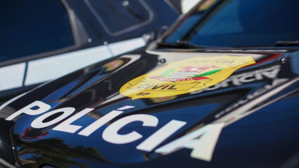 Viatura da Polícia Civil. Violência cai na região de Campinas