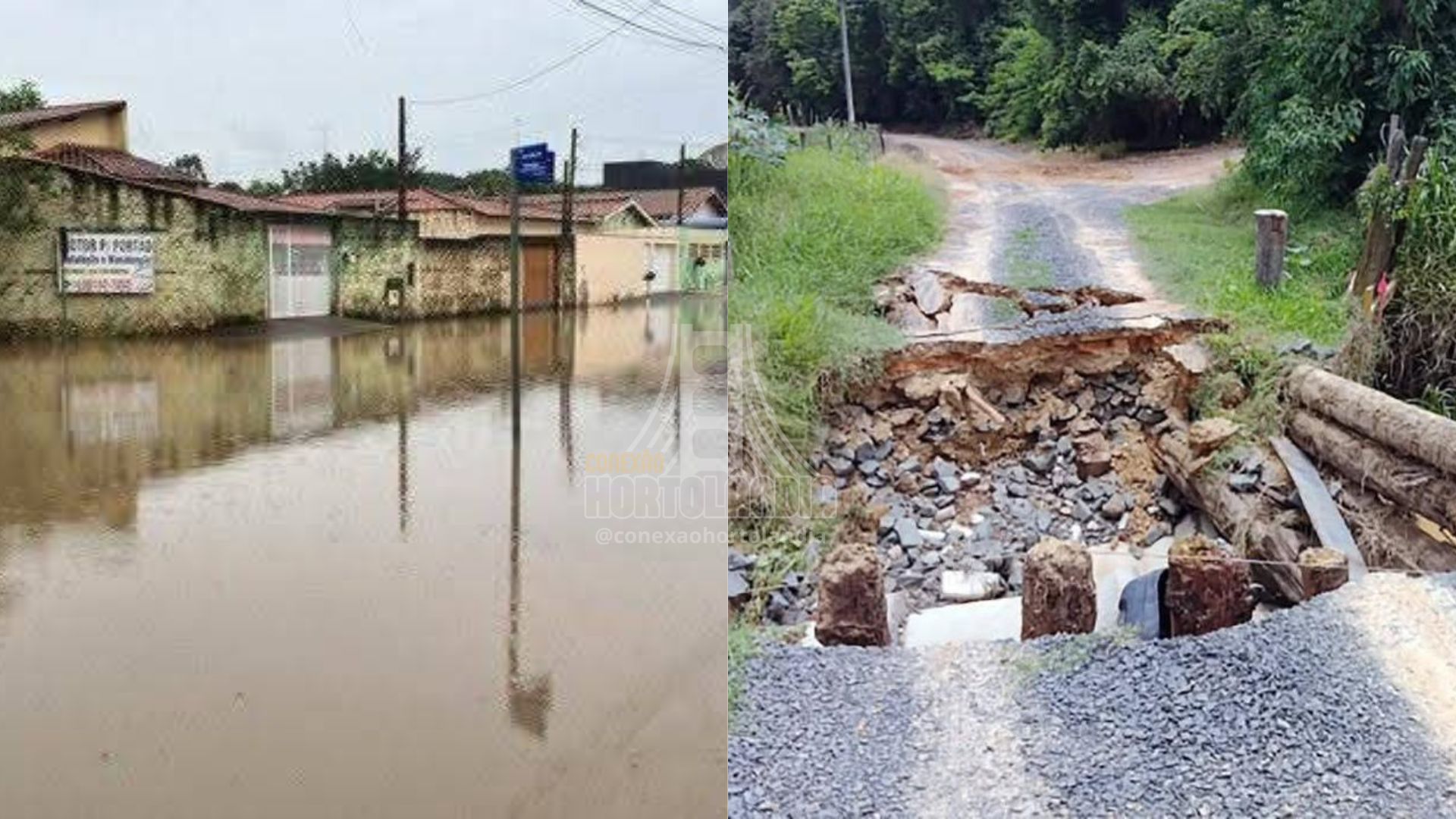 Imagens mostram estragos ocasionados na cidade de Monte Mor. Foto: Bruno Buffalo - Portal Notícias de Monte Mor
