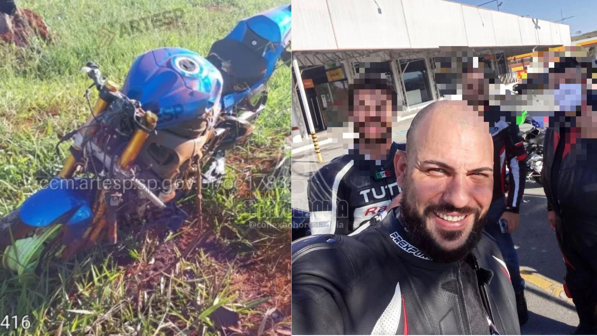 Motociclista de Hortolândia morre em acidente na SP-147 neste domingo. Foto: Arquivo pessoal / ARTESP.