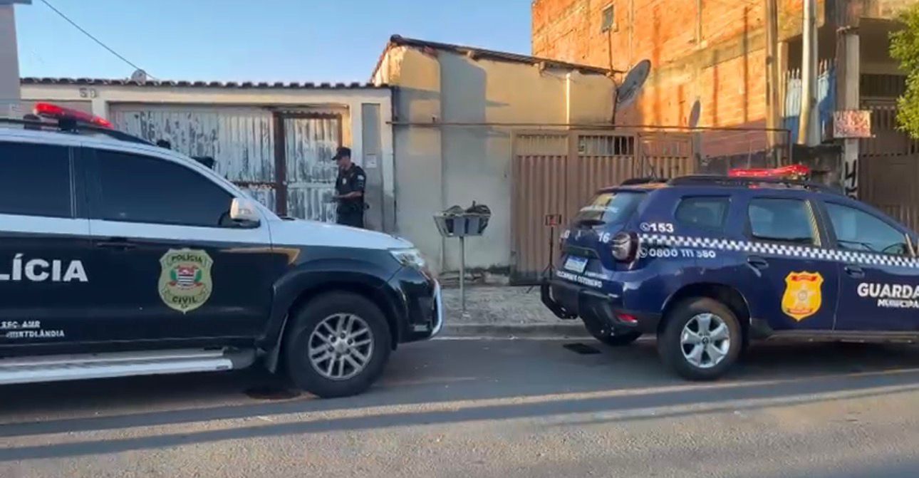 Após matar jovem, suspeito bate carro na Rodovia Anhanguera e é caçado pela polícia. Foto: TV Hortolândia.