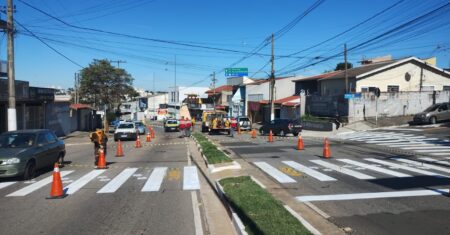 Patinhas em faixas de pedestres em Hortolândia: Nova sinalização une segurança no trânsito e proteção animal