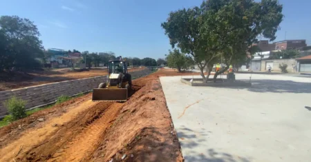 Parque Socioambiental do Jd. Santa Emília recebe mais uma etapa de trabalho das equipes da Prefeitura de Hortolândia