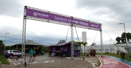 Ônibus SP Por Todas leva orientação e acolhimento a mulheres de Hortolândia