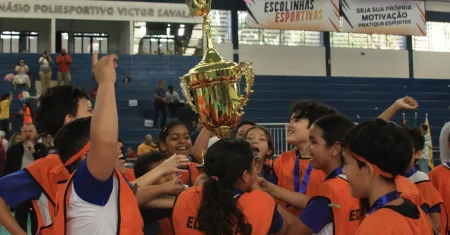 Emef Helena Futava conquista bicampeonato do Torneio de Queimada de Hortolândia