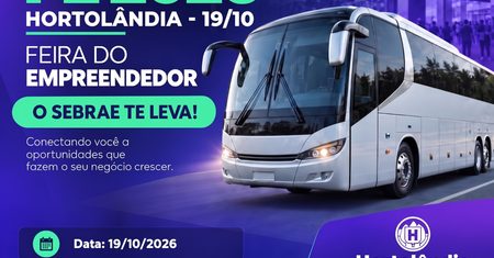 Hortolândia oferece transporte gratuito para Feira do Empreendedor em São Paulo
