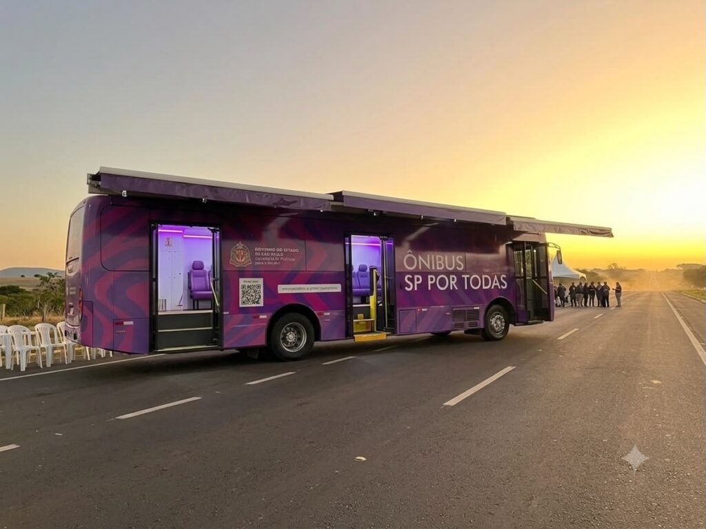 Hortolândia recebe ônibus do programa SP por Todas com foco no combate à violência de gênero