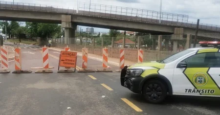 Rua sob Viaduto da Vila Real fica interditada por 10 dias em Hortolândia