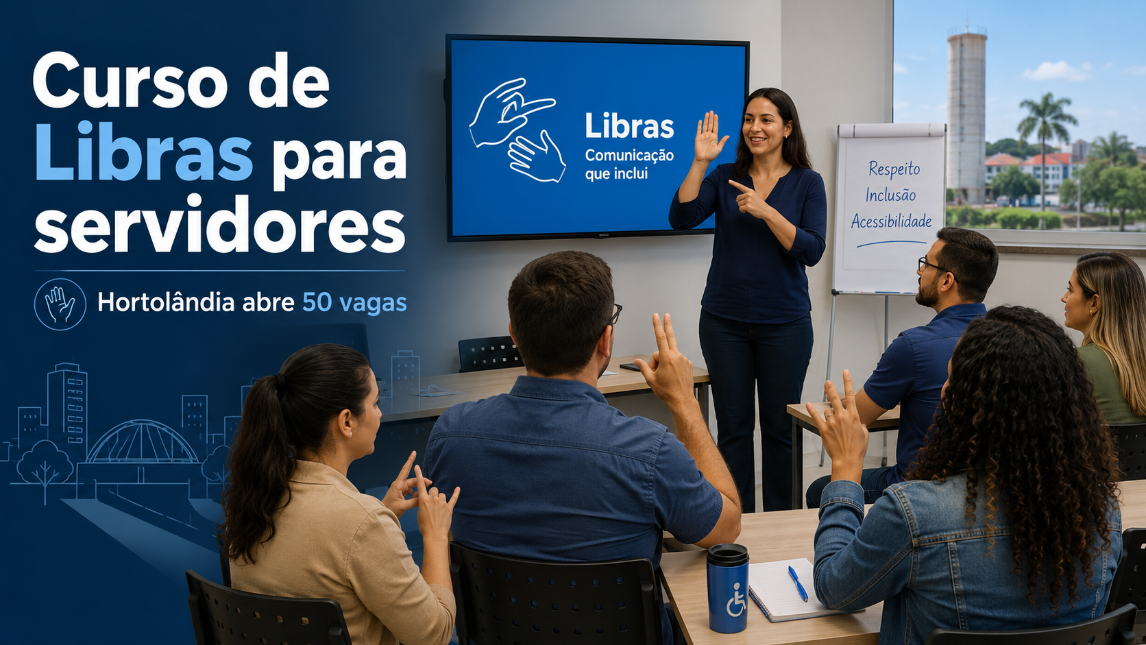 Curso de Libras em Hortolândia para servidores municipais