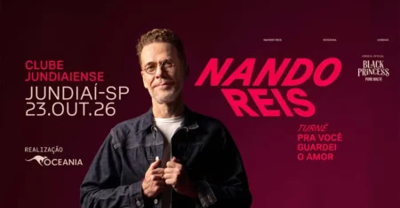 Nando Reis em Jundiaí: show acontece nesta sexta-feira (23)