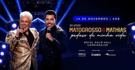 Matogrosso & Mathias em Campinas celebram 50 anos de carreira