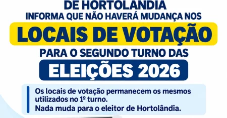 Locais de votação em Hortolândia não mudam no segundo turno