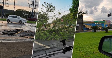 Forte temporal causa alagamentos e deixa estragos em Hortolândia nesta sexta-feira (9); veja vídeos
