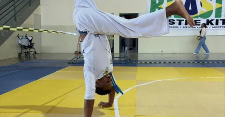 Capoeira em Hortolândia reúne mais de 150 atletas em troca de cordões